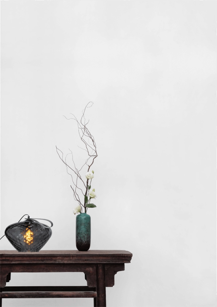 Tischlampe Porto Tragen Sie es mit einem Blossom-Rauchglas Masterlight 8718121271323