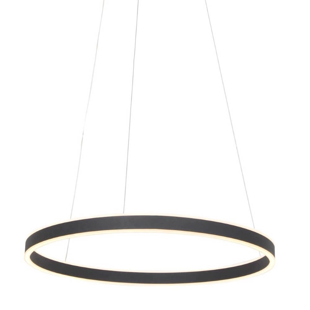 LED-Hängelampe Ringlux Schwarz