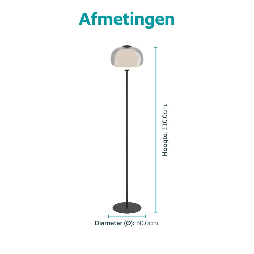 Design-Stehlampe Belomontejo Schwarz