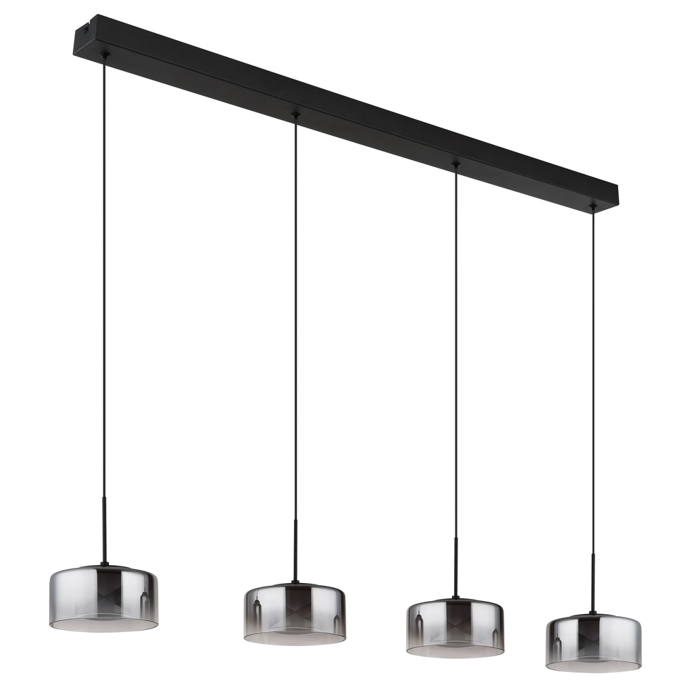 Design-Pendellampe Belinda 4-Licht Schwarz Globo 9007371531295