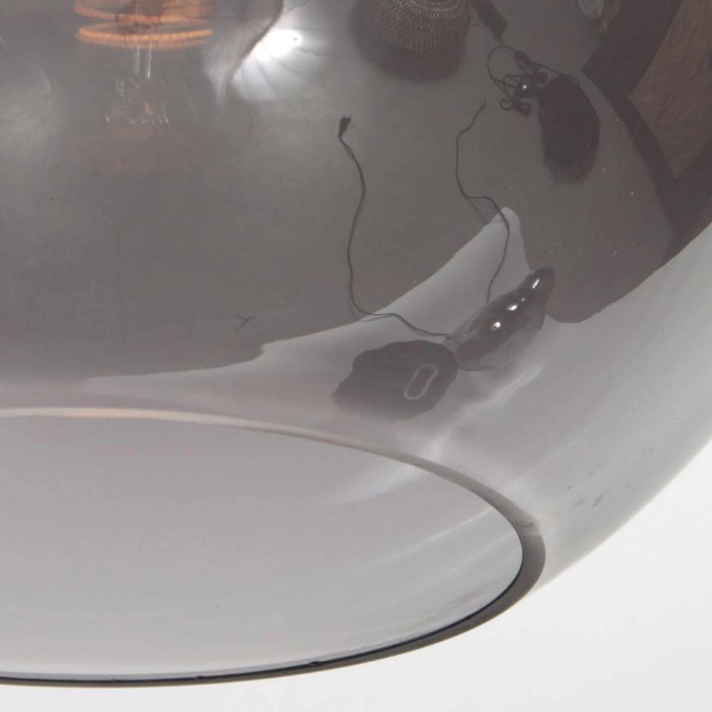 Pendelleuchte HaloSwap mit 1 Kugel Rauchglas Ø 30cm Steinhauer 8712746179750