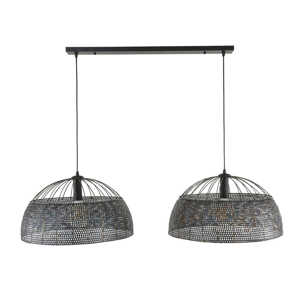 XXL Esszimmer-Pendellampe Armor 2x Ø 60 cm Lyora 8716803512924
