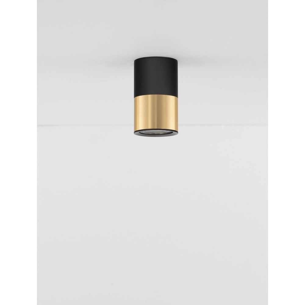 Deckenstrahler Picto 10cm schwarz mit gold Lyora 5212017430359