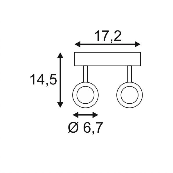 Strahler Enola B 2 Licht weiß SLV 4024163150002