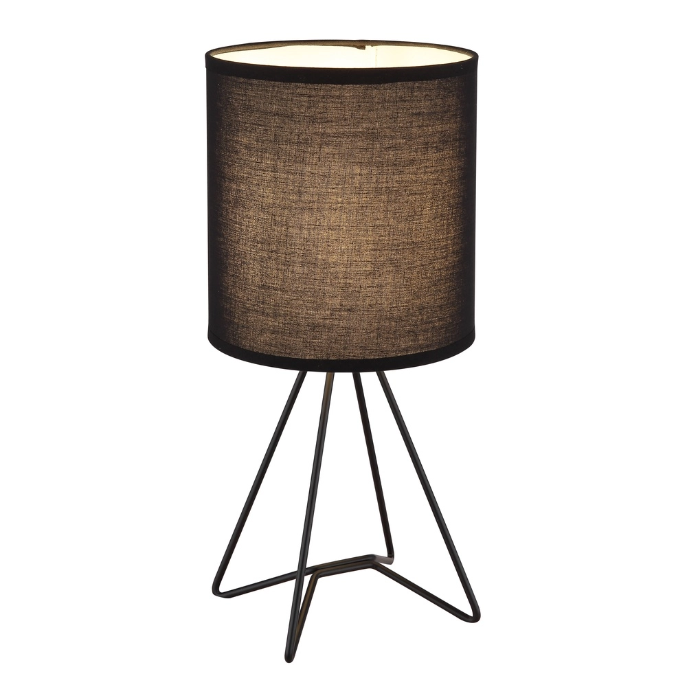 Design-Tischlampe Tamian Schwarz