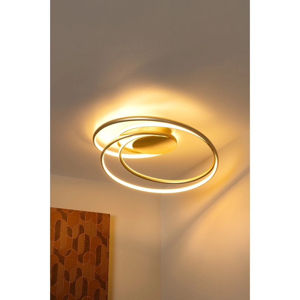 Design-Deckenlampe Sardana Curl Gold Premium by Lucide 5411212520906