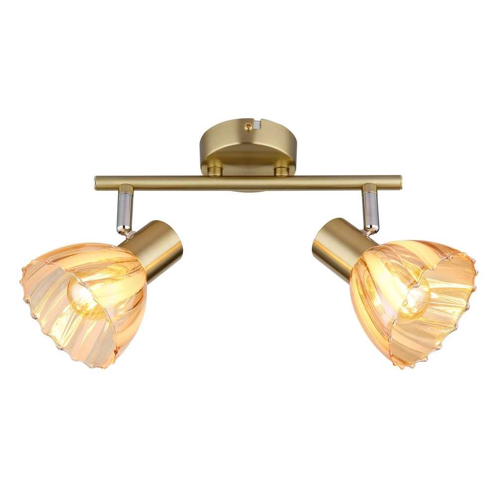 Deckenlampe 2-Leuchten Zachery Gold Globo 9007371533497