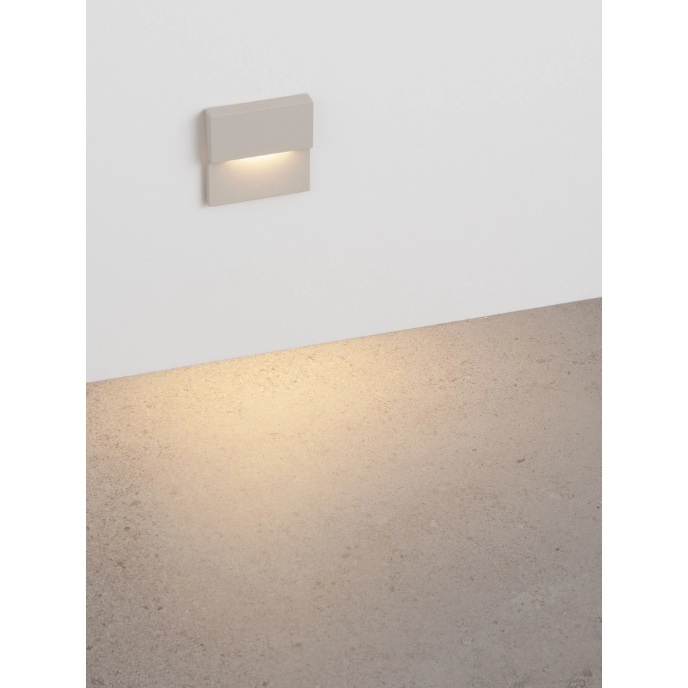 Einbauwandlampe Dan sandbraun 3000K