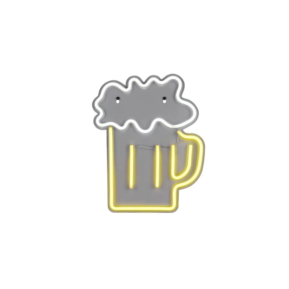 Neon-Wandleuchte Beer gelb Trio 4017807657470