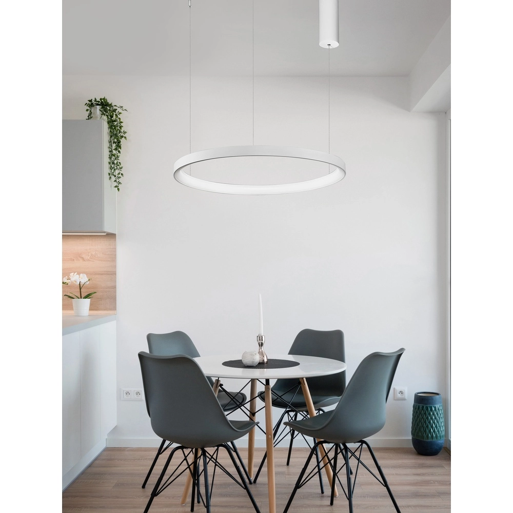 Design-Pendelleuchte Pertino weiß Ø 48cm 2700K Lyora 5212017446022