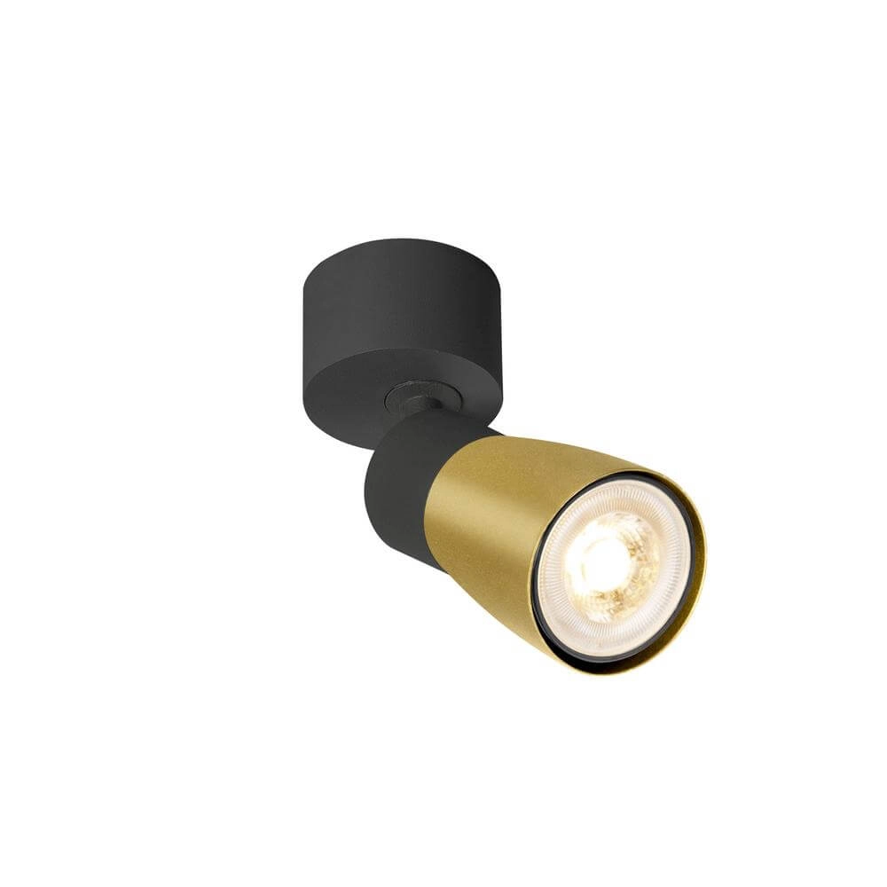 Aufputz-Spot Puri 2.0 Dome schwarz-gold Single