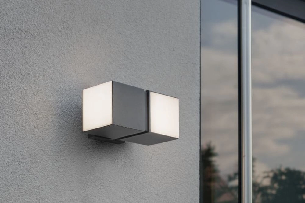 Designer wall lamp anthracite Cuba red dot award Lutec 6939412047805