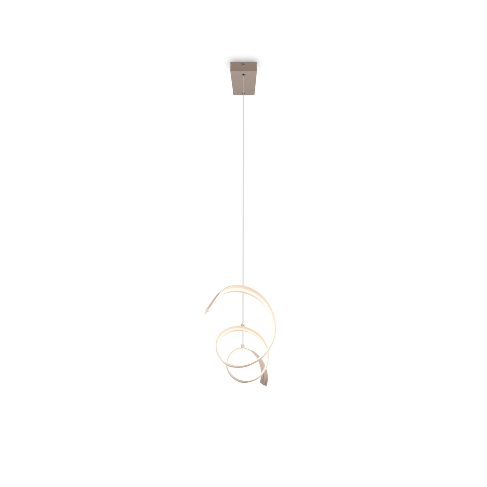 Moderne Pendellampe Tivor Sandbraun Trio 4017807706314
