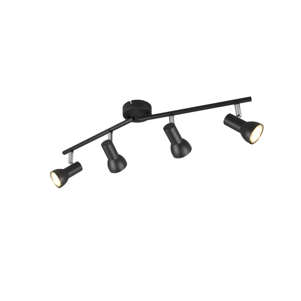 Deckenlampe Cantar schwarz 4-flammig