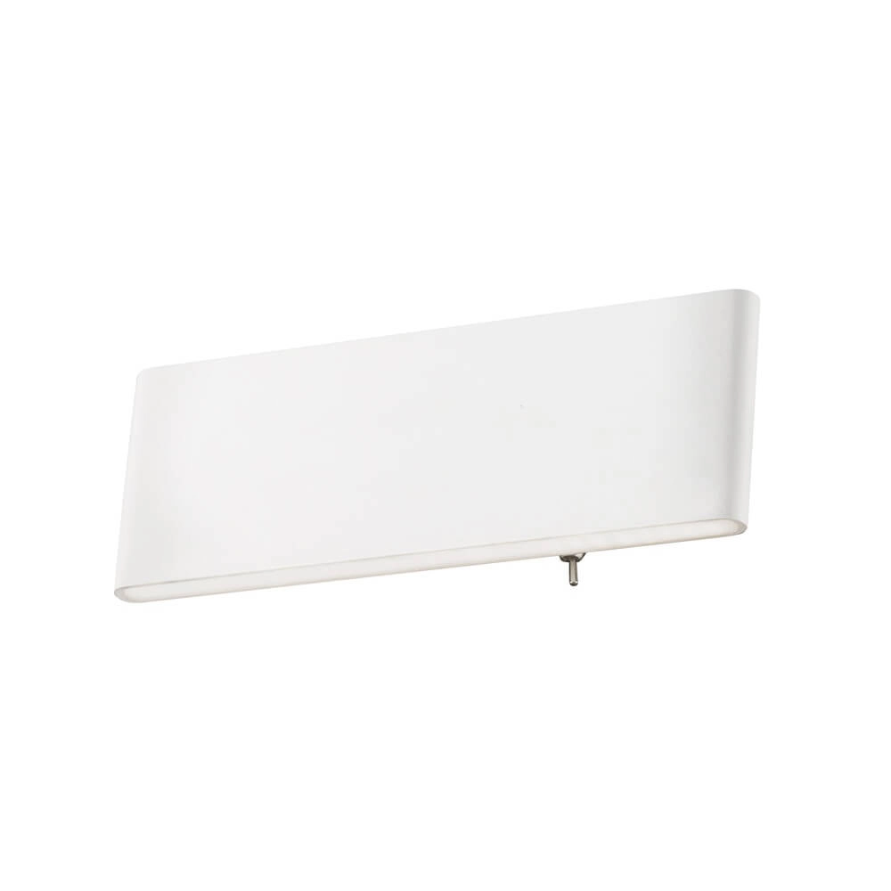 Design-Wandleuchte Siegfried S weiß mit Schalter Globo 9007371356454