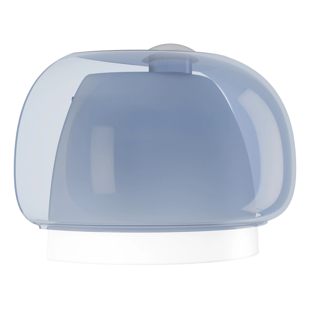 Design-Wandlampe Belomontejo Chrom mit Blau