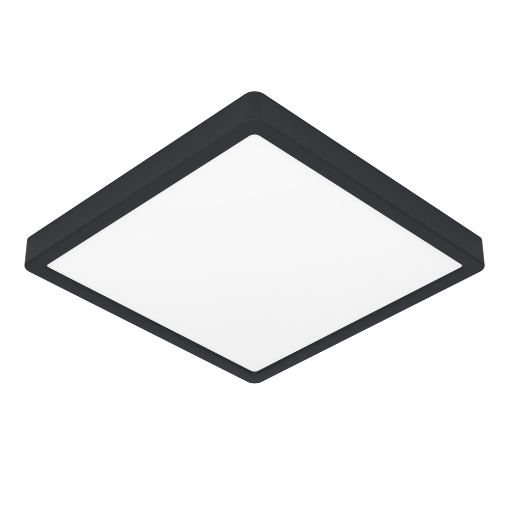 Deckenlicht IP44 Fueva 6-Z Quadrat – Schwarz – 29,5x29,5 cm Eglo 9008606330522