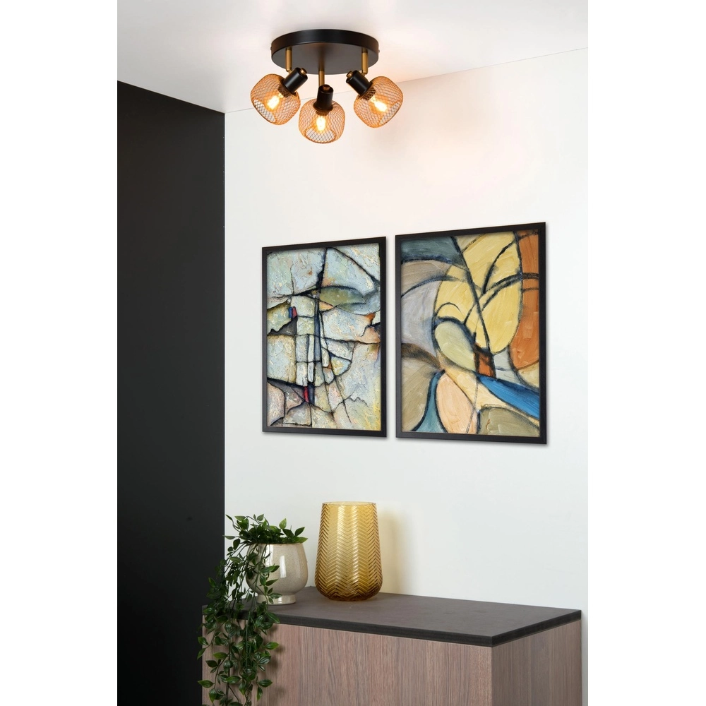Deckenlicht Maren 3-Licht Gold Lucide 5411212771124