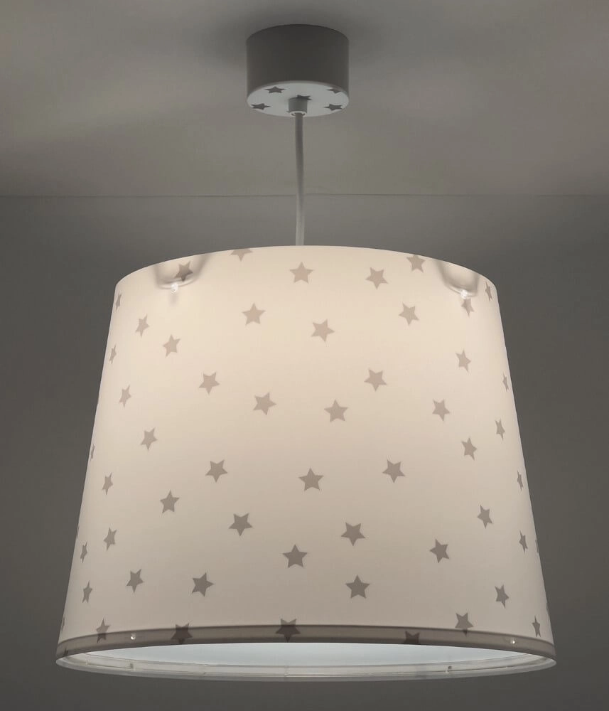 Kinderzimmer-Hängelampe Star Light Weiß mit sanftem Grau Dalber 8420406003092