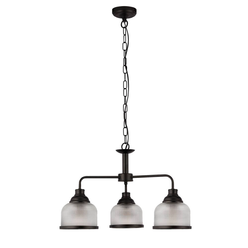 Hängelampe mit 3 Leuchten Highworth Schwarz