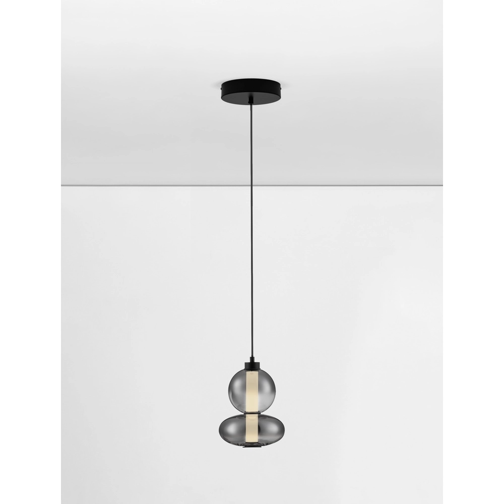 Pendelleuchte Bally Rauchglas 27,5cm Lyora 5212017449153