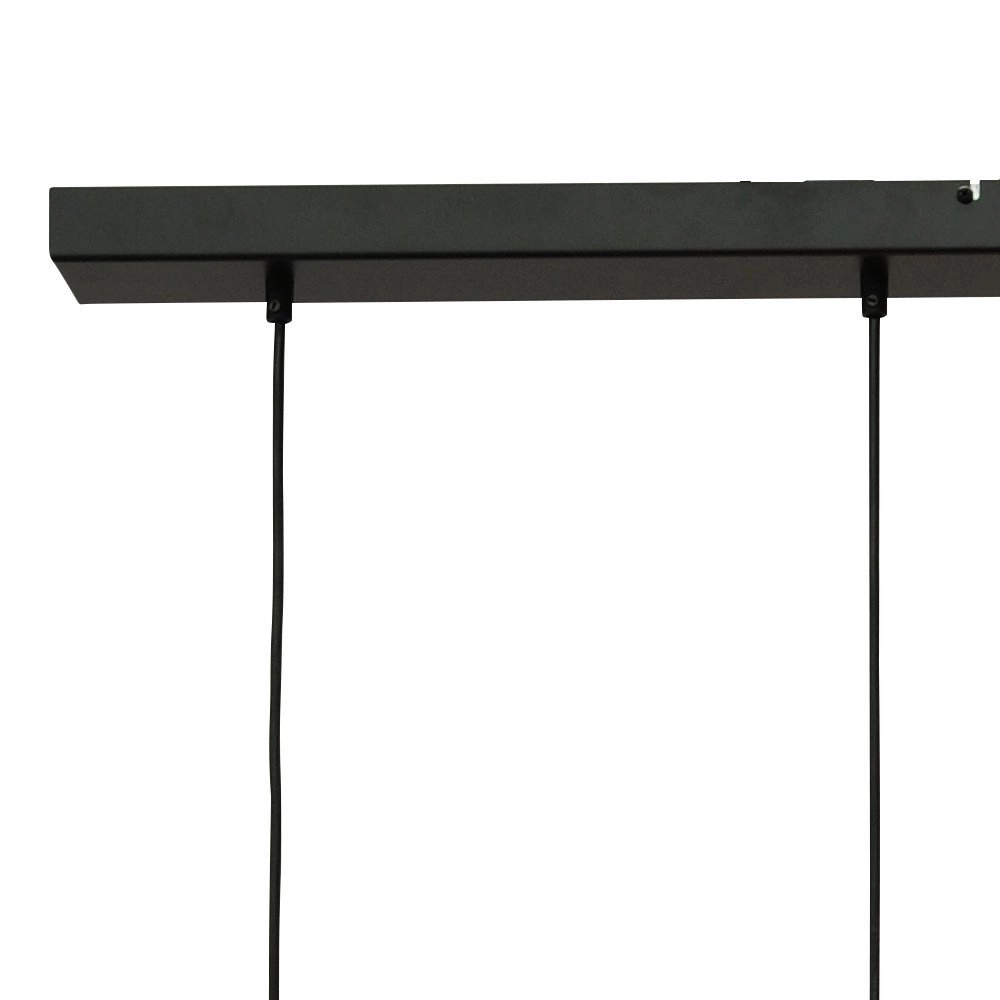 Schwarze Esszimmer-Hängelampe Bounty 5-flammiges rundes Glas Masterlight 8718121248479