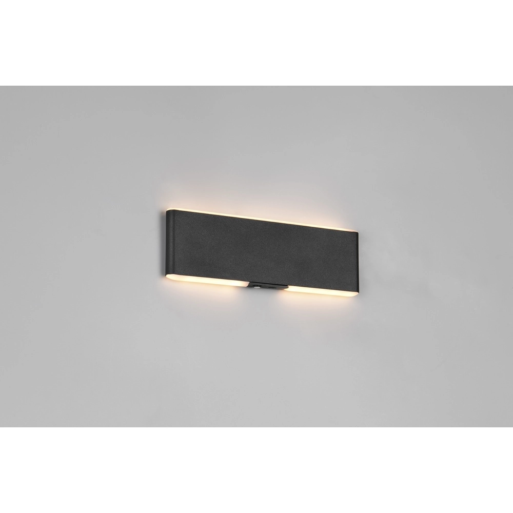Moderne Wandleuchte Conchita schwarz 22cm Trio 4017807655629
