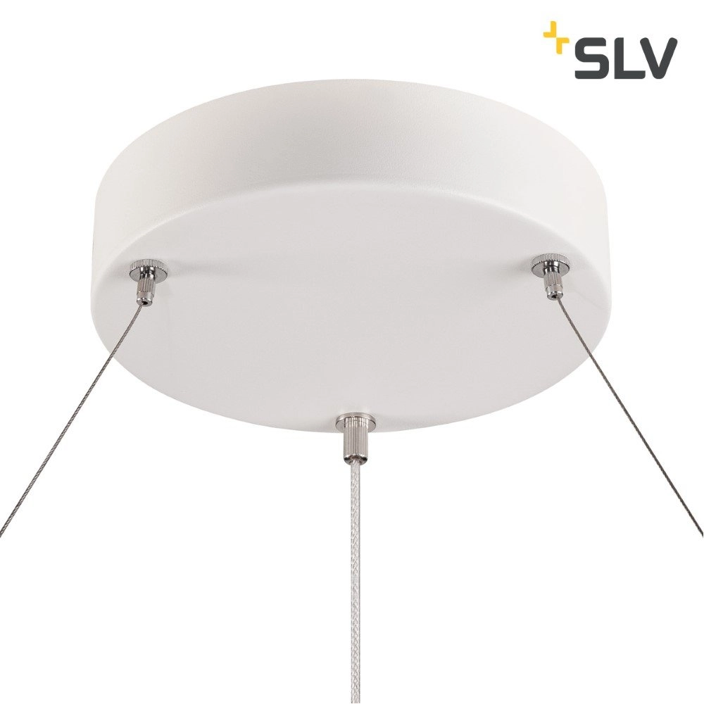LED Hängelampe One 80 Ø 80 cm dimmbare weiß SLV 4024163231060