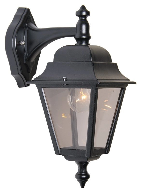 Classic outdoor lamp Quadrana Down black