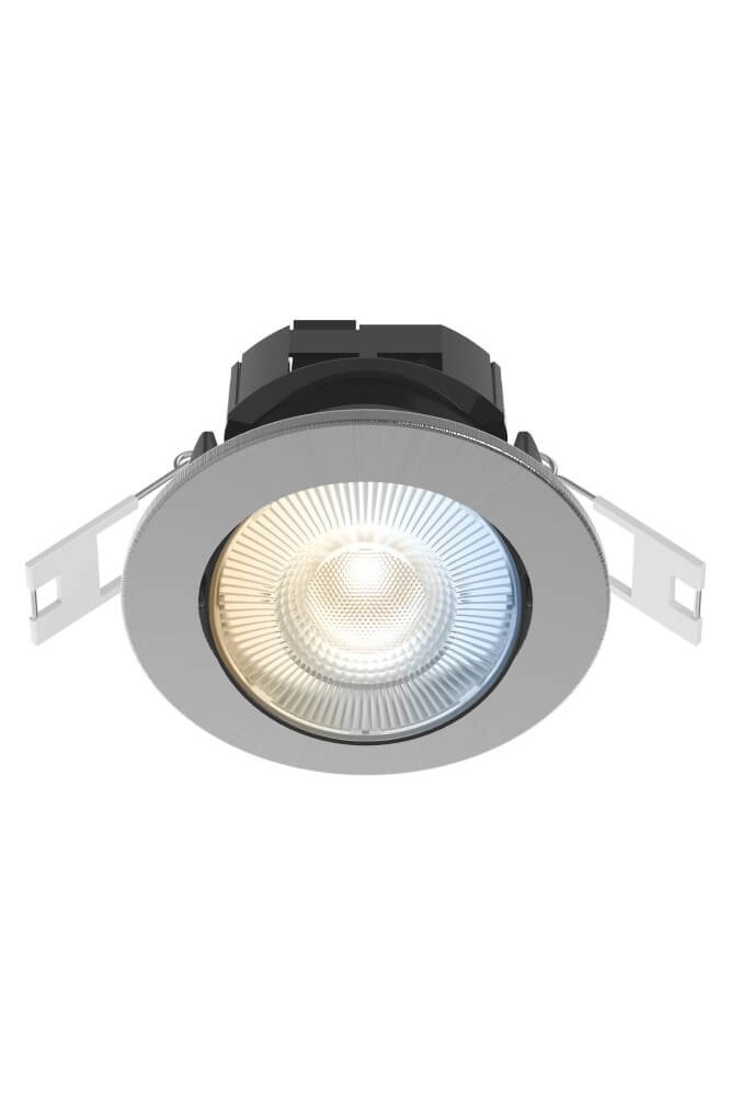 Einbaustrahler Smart home Down 8,5 cm Metallic-Grau