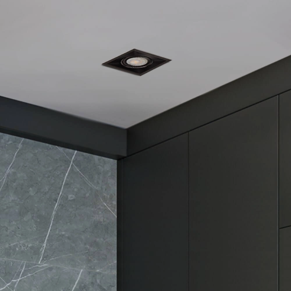 Einbaustrahler Slim Trim Square Schwarz Lyora