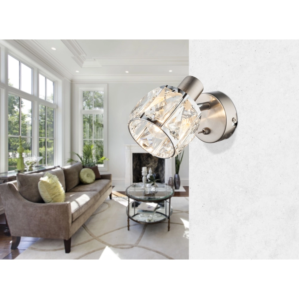 Wandlampe Kris Nickel Globo 9007371357253