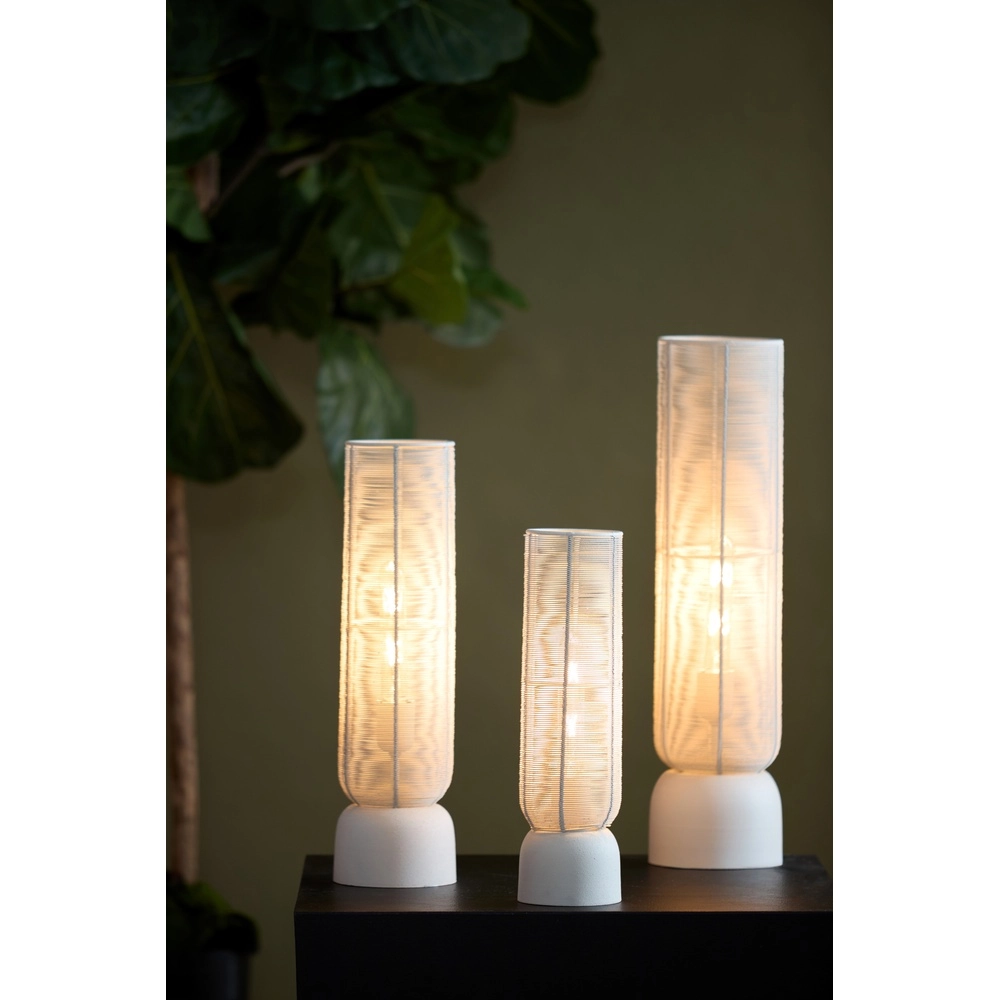 Tischlampe Lezuza Ø 11 cm weiß Light & Living 8717807744854