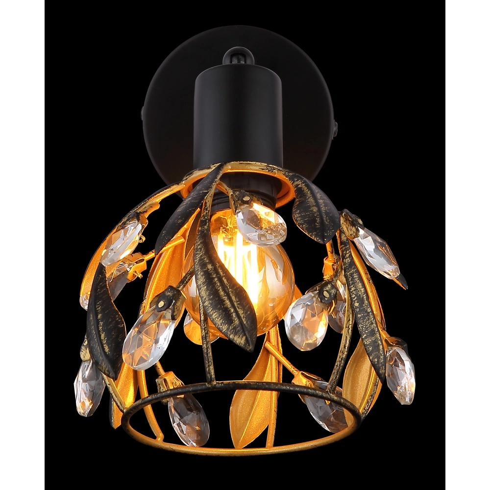 Landwandlampe Mika Schwarz Globo 9007371522293