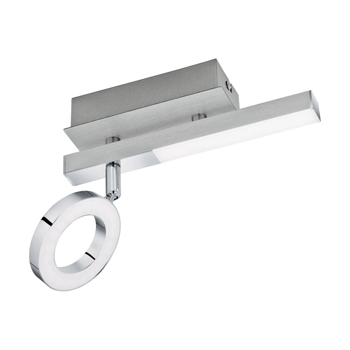 LED-Spot Cardillio 1 22,5 cm metallic-grau