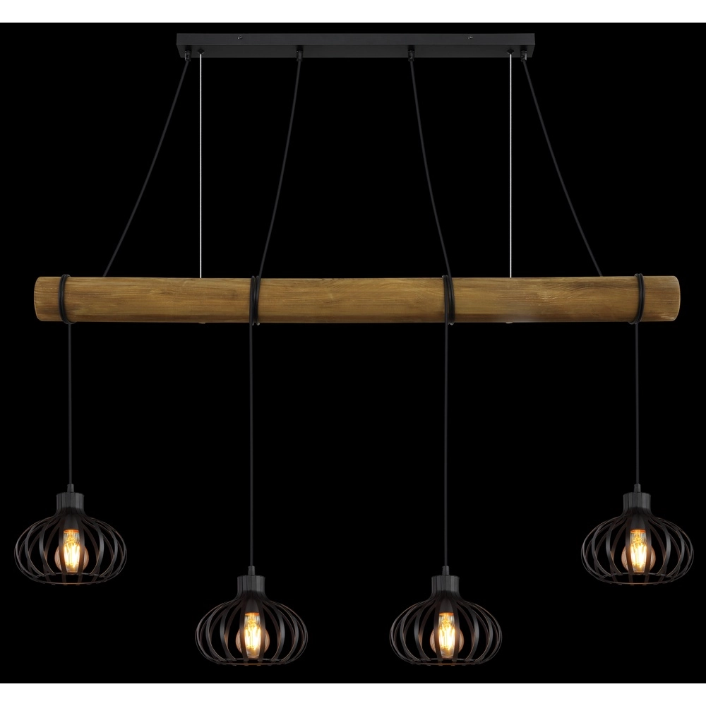 4-Licht Pendellampe Caldwell Esstisch Globo 9007371580590