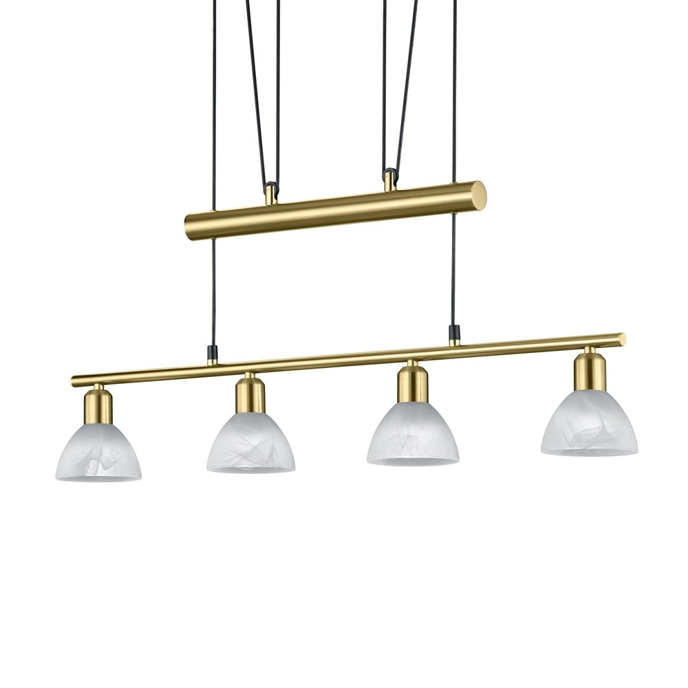 LED Hängelampe Levisto 4-Licht-Gold Trio 4017807281798