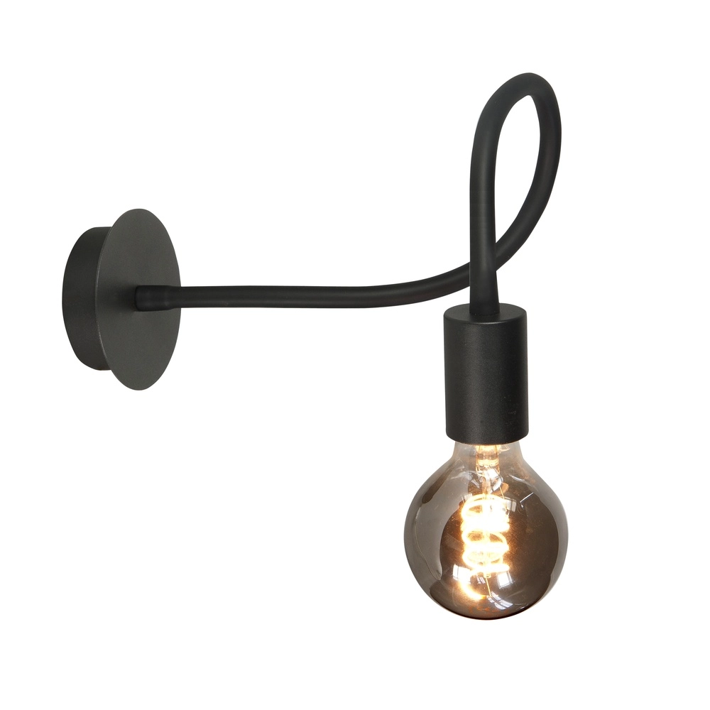 Design-Wandleuchte Flex schwarz