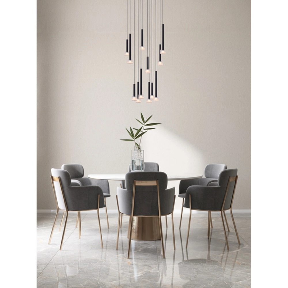 LED-Pendellicht Fabro 12-Lichter – Schwarz Masterlight 8718121317083