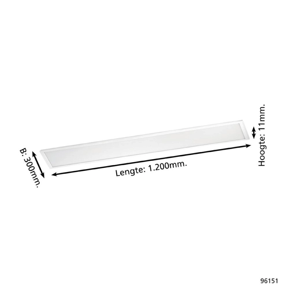 LED-Deckenlampe Salobrena 1 120cm weiß Eglo 9002759961510
