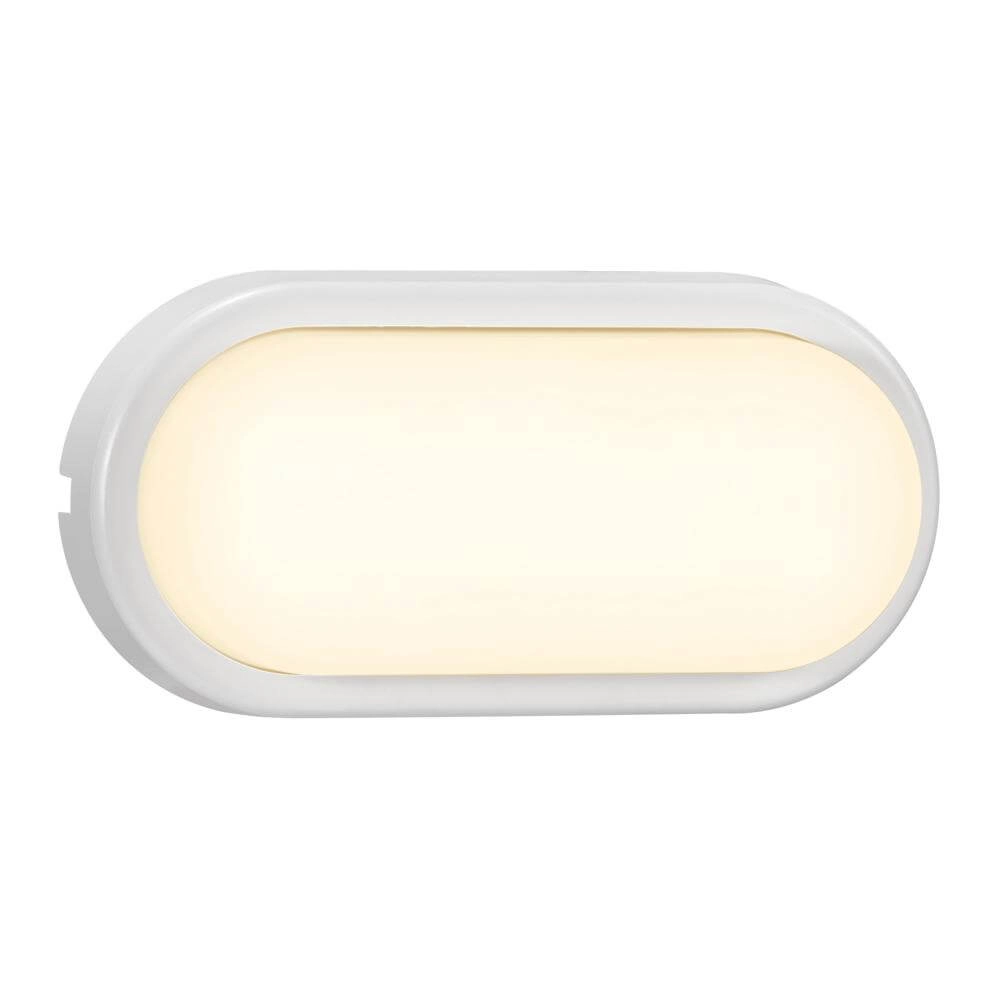Weiße Wandleuchte Cuba Outdoor Oval