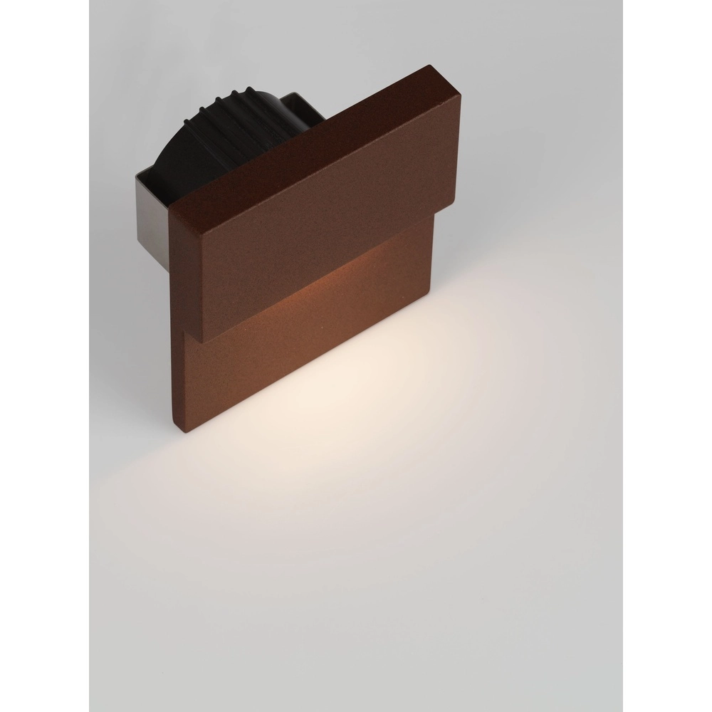 Einbauwandlampe Dan rostbrauner 3000K Lyora 5212017497505