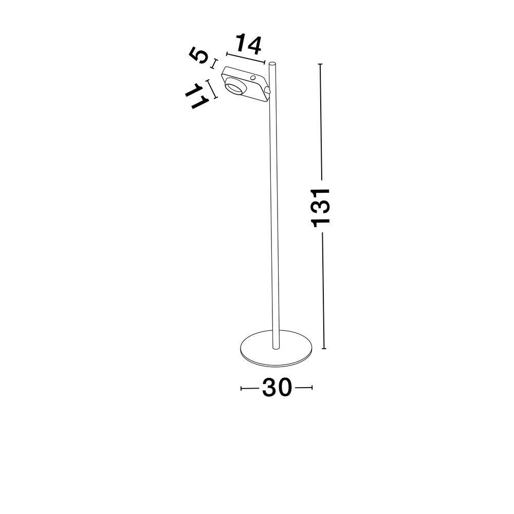 Stehlampe Kedros schwarz Lyora 5212017464071