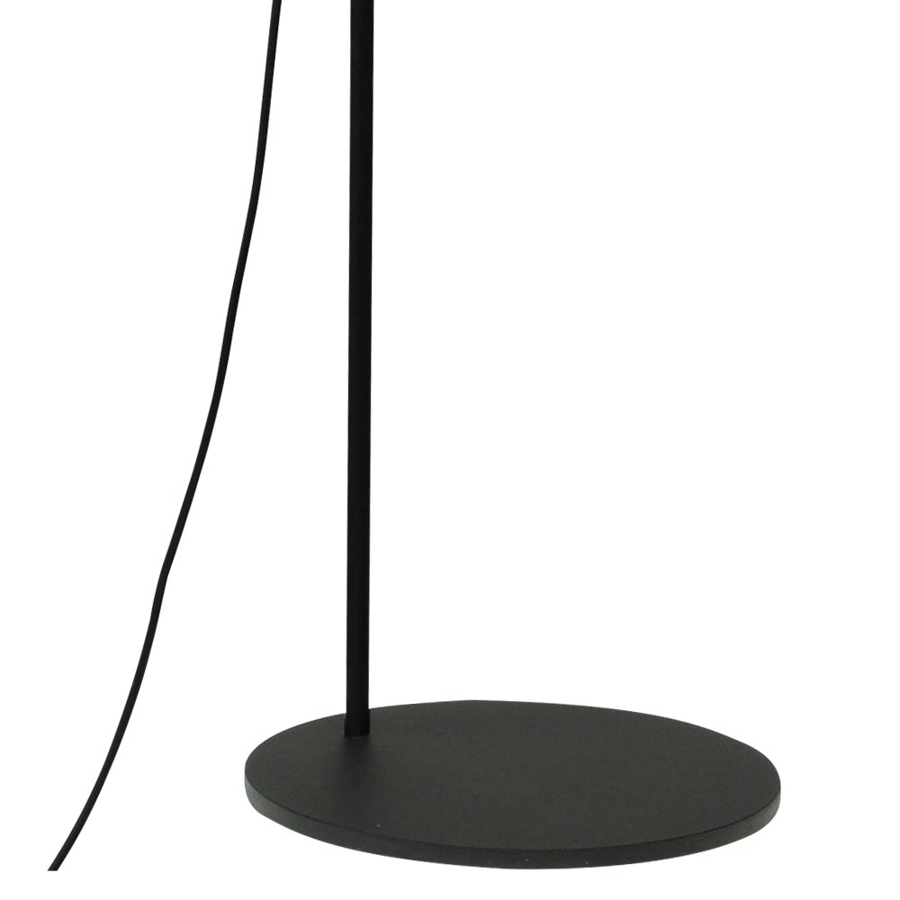 Schwarze Stehlampe Bounty verstellbar mit rundem Glas Masterlight 8718121246802