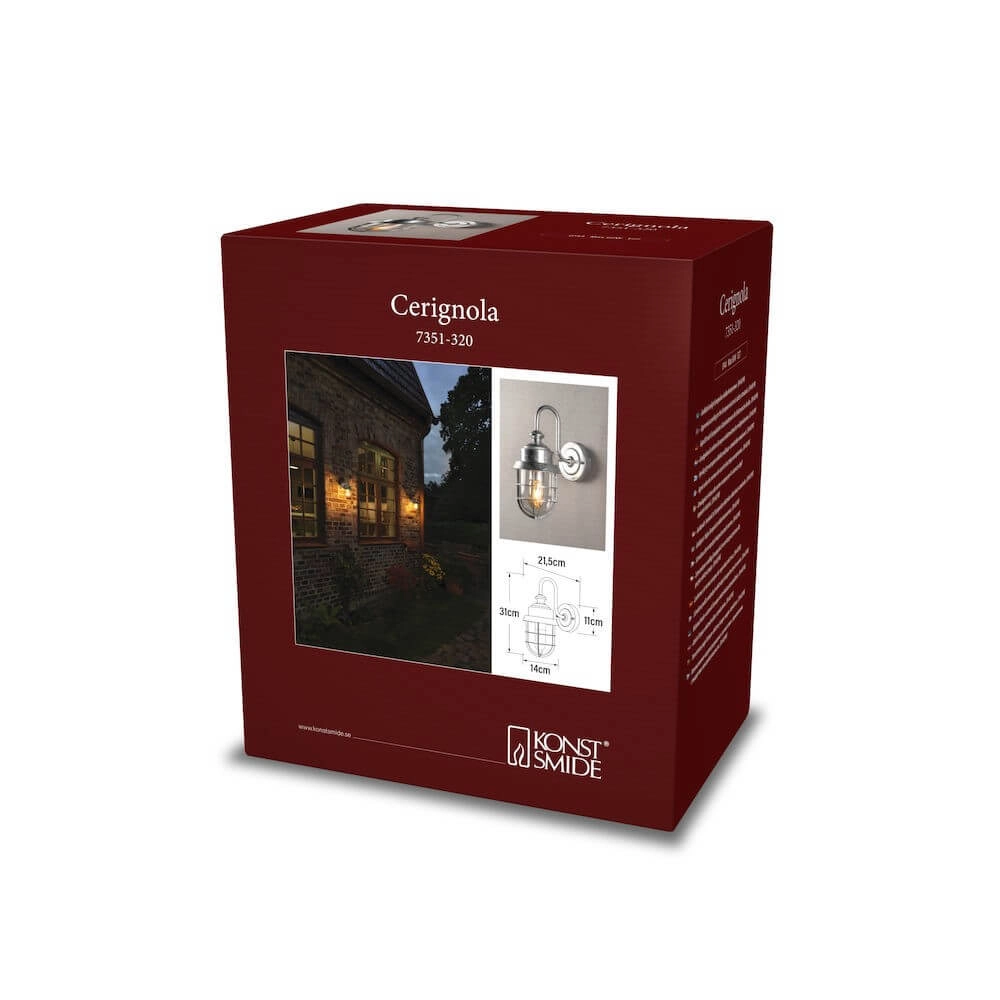 Zinkene Außenlampe Cerignola KonstSmide 7318307351323
