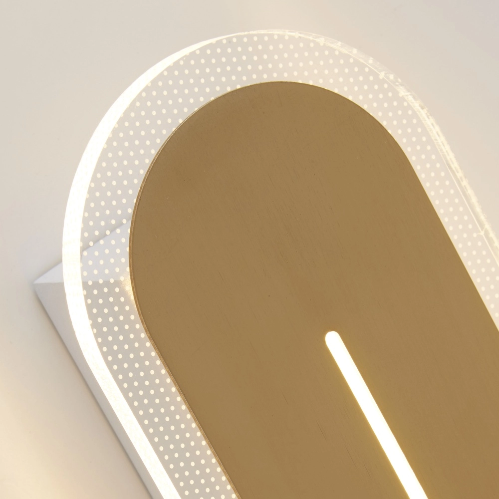 Goldene Wandleuchte Couper 42cm Searchlight 5053423302423