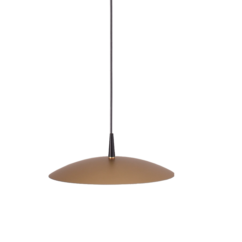 3-Licht Pendellampe Scala 130 cm Schwarz mit Gold Ø 25 cm Masterlight 8718121296500