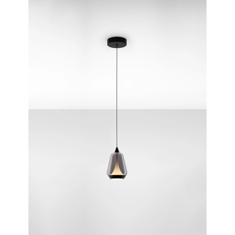 Design-Pendelleuchte Alish 1-flammiges Rauchglas Lyora 5212017477682