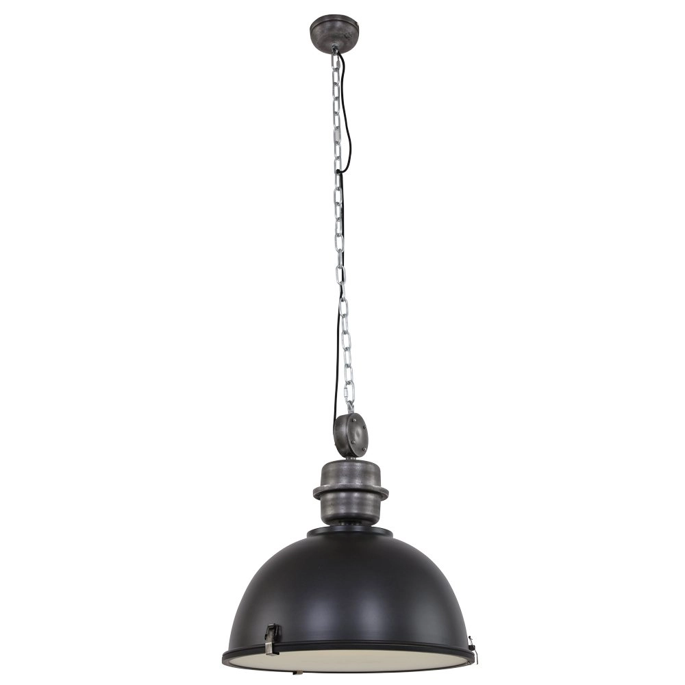 Pendelleuchte Bikkel XXL Industrielles schwarz mit Nickel Steinhauer 8712746106732