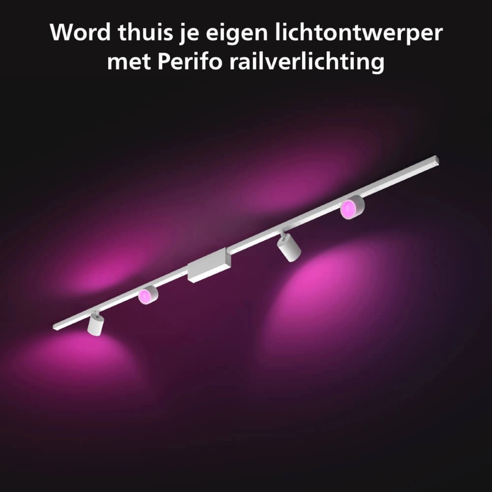 Hue Perifo - White and color Set mit 4 Spots weiß Philips 8719514407787